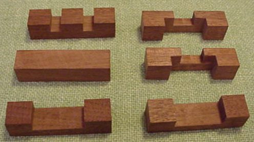 Wooden Puzzle 6-Piece