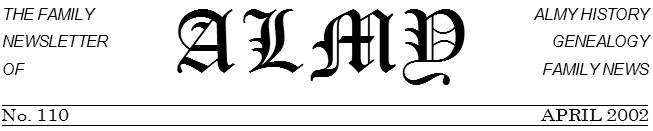 Almy Newsletter Masthead