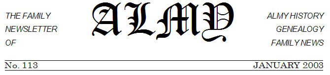 Almy Newsletter Masthead