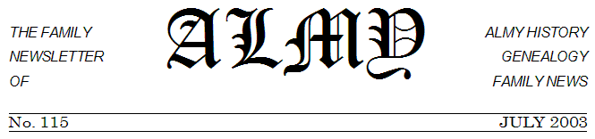 Almy Newsletter Masthead