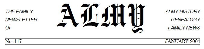 Almy Newsletter Masthead