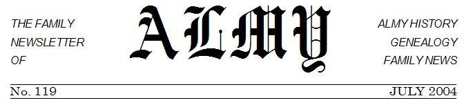 Almy Newsletter Masthead